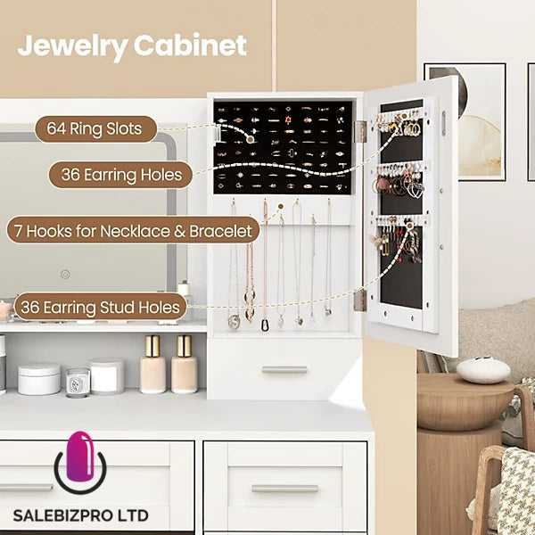 Makeup Vanity Desk Farmhouse Dressing Table