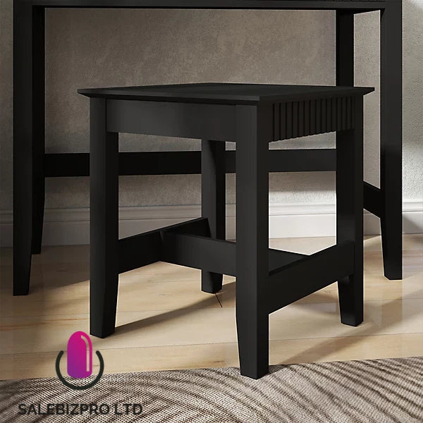 Dressing Table & Stool Set - Hales Black Range
